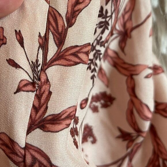 AMUR Filipa Floral Silk Midi Dress | SZ 6 - Picture 10 of 16